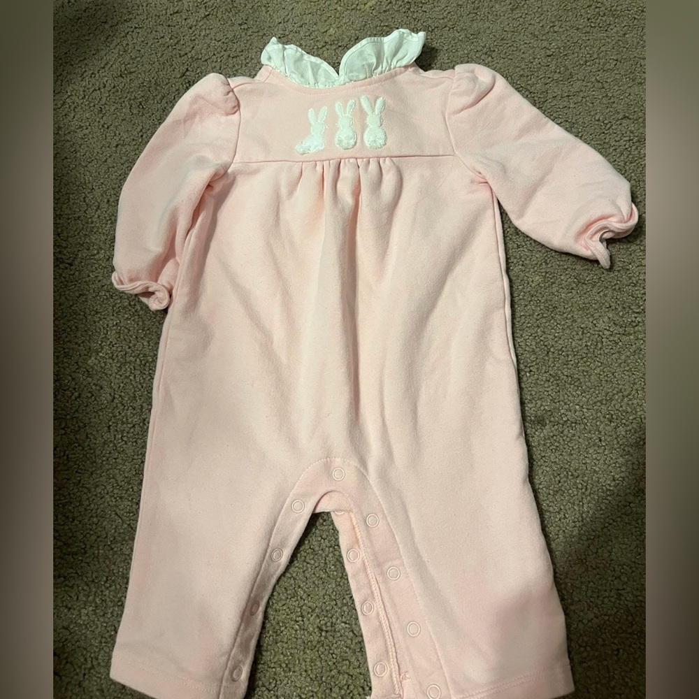 Janie and Jack Pink Bunny One Piece